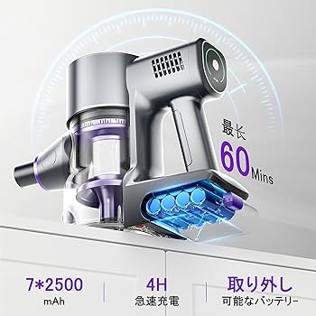 ★即発送★smartai スマートアイ 掃除機 コードレス　紫 Amazon | SMARTAI コードレス掃除機 33000pa強力吸引 2つのLCD